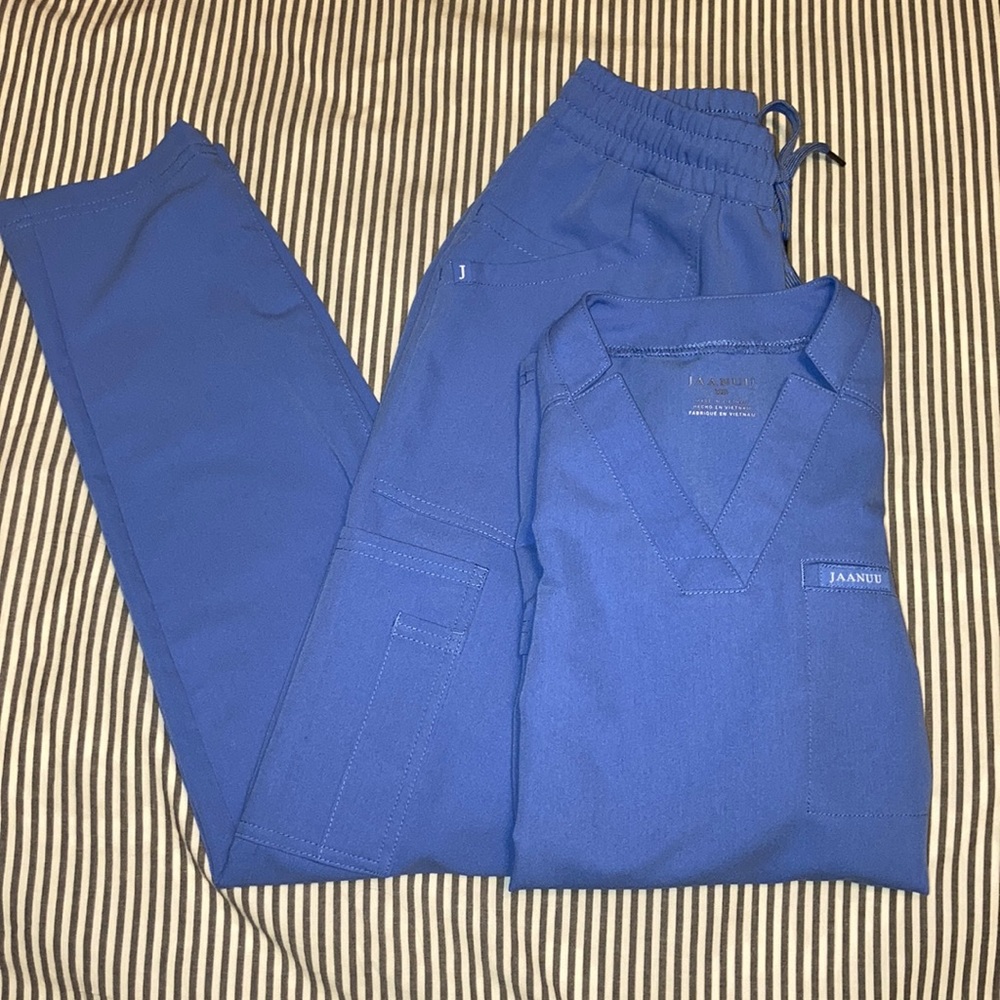Jaanuu Ceil Blue Scrub Set